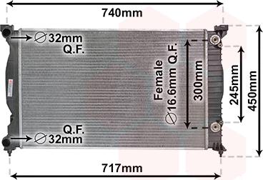 Van Wezel 03002241 - Radiators, Motora dzesēšanas sistēma autodraugiem.lv