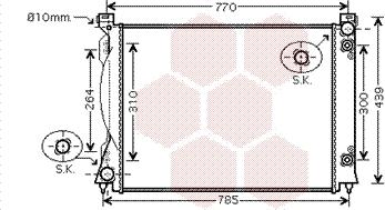 Van Wezel 03002253 - Radiators, Motora dzesēšanas sistēma autodraugiem.lv