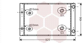 Van Wezel 03002268 - Radiators, Motora dzesēšanas sistēma autodraugiem.lv