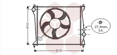 Van Wezel 03002213 - Radiators, Motora dzesēšanas sistēma autodraugiem.lv