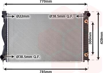 Van Wezel 03002236 - Radiators, Motora dzesēšanas sistēma autodraugiem.lv