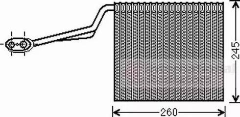 Van Wezel 0300V315 - Iztvaikotājs, Gaisa kondicionēšanas sistēma autodraugiem.lv