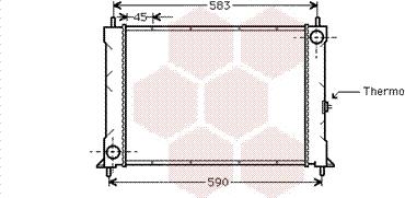 Van Wezel 02002094 - Radiators, Motora dzesēšanas sistēma autodraugiem.lv