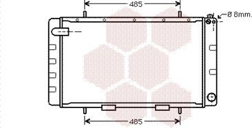 Van Wezel 02002065 - Radiators, Motora dzesēšanas sistēma autodraugiem.lv