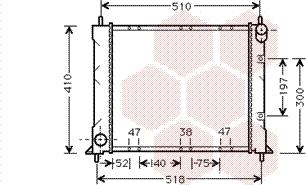 Van Wezel 02002150 - Radiators, Motora dzesēšanas sistēma autodraugiem.lv