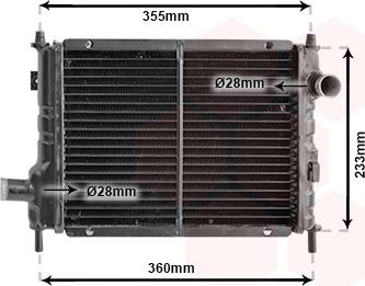 Van Wezel 02002133 - Radiators, Motora dzesēšanas sistēma autodraugiem.lv