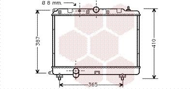 Van Wezel 02002120 - Radiators, Motora dzesēšanas sistēma autodraugiem.lv