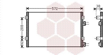 Van Wezel 07005103 - Kondensators, Gaisa kond. sistēma autodraugiem.lv