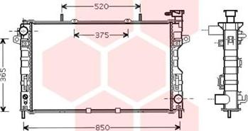 Van Wezel 07002117 - Radiators, Motora dzesēšanas sistēma autodraugiem.lv