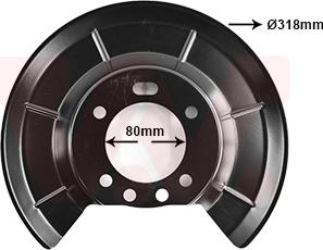 Van Wezel 1945373 - Dubļu sargs, Bremžu disks autodraugiem.lv