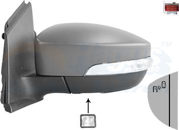 Van Wezel 1906827 - Ārējais atpakaļskata spogulis autodraugiem.lv
