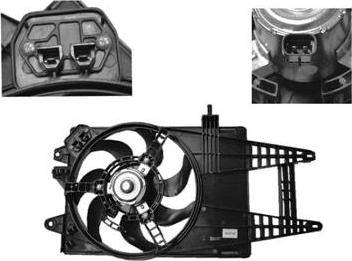 Van Wezel 1622745 - Ventilators, Motora dzesēšanas sistēma autodraugiem.lv
