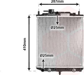 Van Wezel 11002048 - Radiators, Motora dzesēšanas sistēma autodraugiem.lv