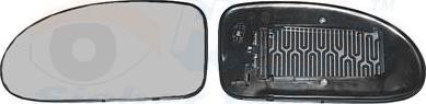 Van Wezel 1858838 - Spoguļstikls, Ārējais atpakaļskata spogulis autodraugiem.lv
