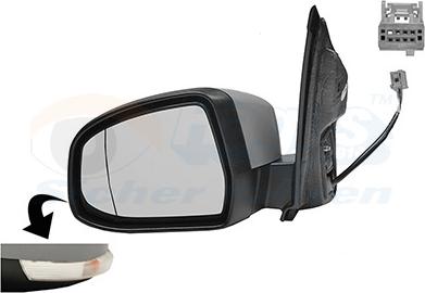 Van Wezel 1866807 - Ārējais atpakaļskata spogulis autodraugiem.lv