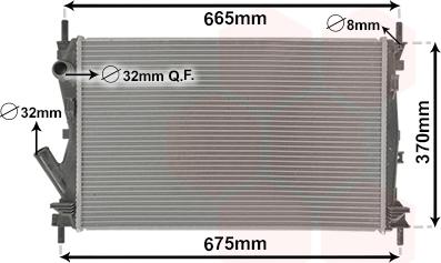 Van Wezel 18002408 - Radiators, Motora dzesēšanas sistēma autodraugiem.lv