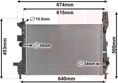 Van Wezel 18002602 - Radiators, Motora dzesēšanas sistēma autodraugiem.lv