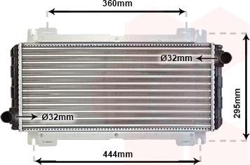 Van Wezel 18002044 - Radiators, Motora dzesēšanas sistēma autodraugiem.lv