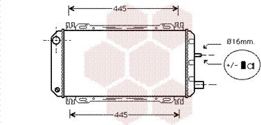 Van Wezel 18002048 - Radiators, Motora dzesēšanas sistēma autodraugiem.lv