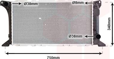 Van Wezel 18002085 - Radiators, Motora dzesēšanas sistēma autodraugiem.lv