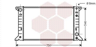 Van Wezel 18002141 - Radiators, Motora dzesēšanas sistēma autodraugiem.lv