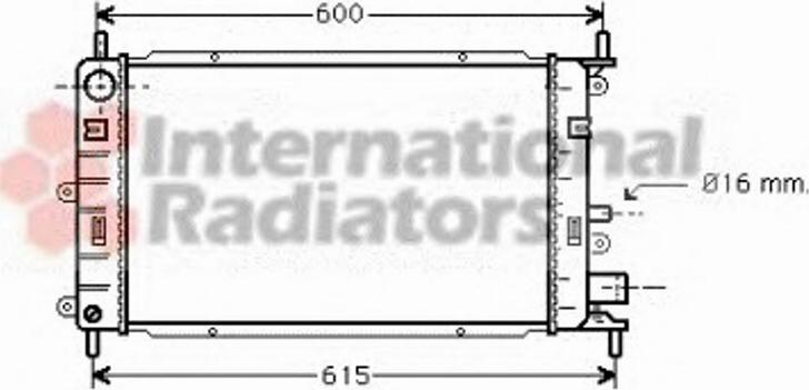 Van Wezel 18002150 - Radiators, Motora dzesēšanas sistēma autodraugiem.lv