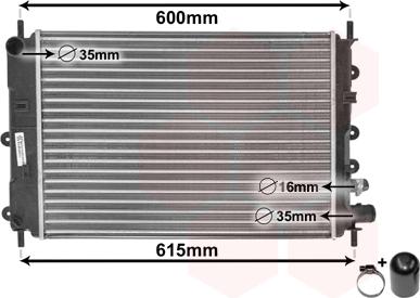 Van Wezel 18002151 - Radiators, Motora dzesēšanas sistēma autodraugiem.lv