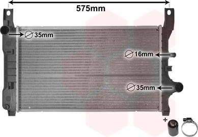 Van Wezel 18002127 - Radiators, Motora dzesēšanas sistēma autodraugiem.lv