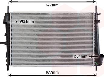 Van Wezel 18002338 - Radiators, Motora dzesēšanas sistēma autodraugiem.lv