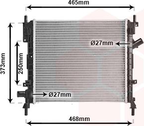 Van Wezel 18002372 - Radiators, Motora dzesēšanas sistēma autodraugiem.lv