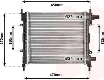 Van Wezel 18002257 - Radiators, Motora dzesēšanas sistēma autodraugiem.lv