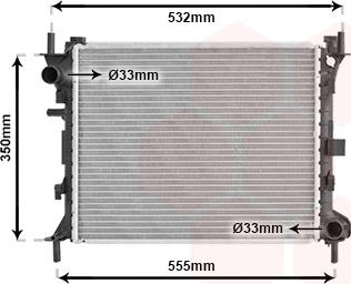 Van Wezel 18002263 - Radiators, Motora dzesēšanas sistēma autodraugiem.lv