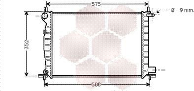 Van Wezel 18002224 - Radiators, Motora dzesēšanas sistēma autodraugiem.lv