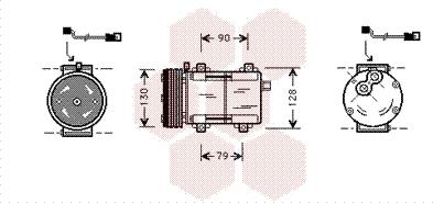 Van Wezel 1800K280 - Kompresors, Gaisa kond. sistēma autodraugiem.lv