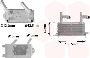 Van Wezel 18013710 - Eļļas radiators, Automātiskā pārnesumkārba autodraugiem.lv