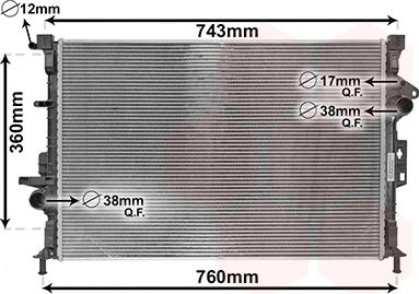 Van Wezel 18012711 - Radiators, Motora dzesēšanas sistēma autodraugiem.lv