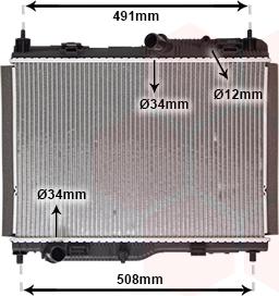 Van Wezel 18012722 - Radiators, Motora dzesēšanas sistēma autodraugiem.lv