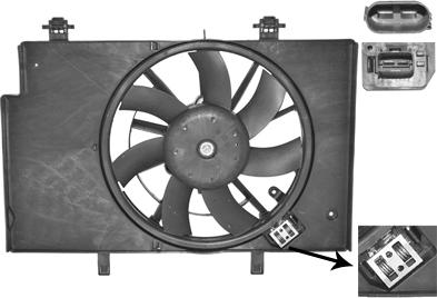 Van Wezel 1807749 - Ventilators, Motora dzesēšanas sistēma autodraugiem.lv