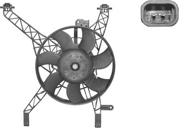 Van Wezel 1807747 - Ventilators, Motora dzesēšanas sistēma autodraugiem.lv