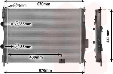 Van Wezel 13002414 - Radiators, Motora dzesēšanas sistēma autodraugiem.lv