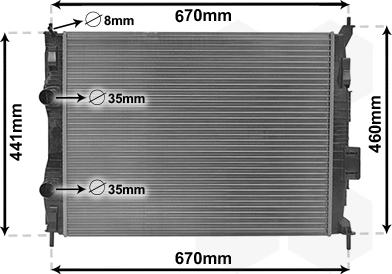 Van Wezel 13002413 - Radiators, Motora dzesēšanas sistēma autodraugiem.lv