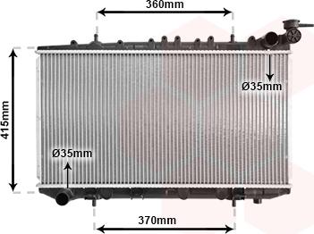 Van Wezel 13002094 - Radiators, Motora dzesēšanas sistēma autodraugiem.lv