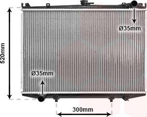 Van Wezel 13002041 - Radiators, Motora dzesēšanas sistēma autodraugiem.lv