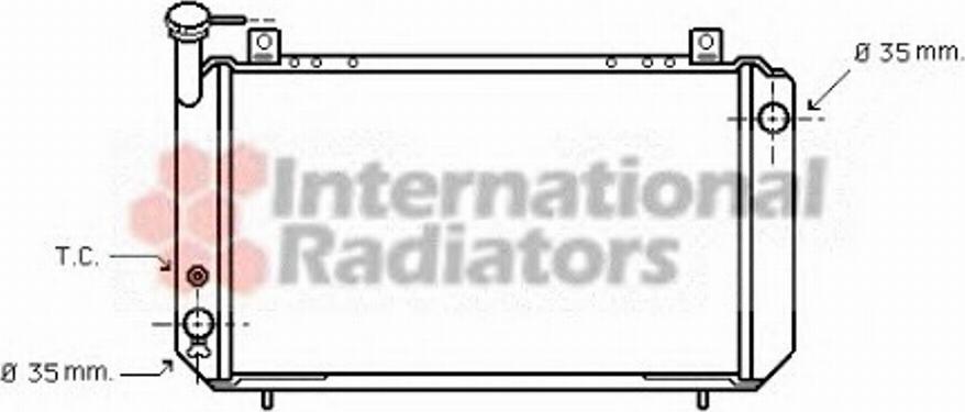 Van Wezel 13002054 - Radiators, Motora dzesēšanas sistēma autodraugiem.lv