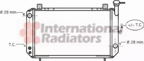 Van Wezel 13002052 - Radiators, Motora dzesēšanas sistēma autodraugiem.lv