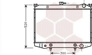 Van Wezel 13002076 - Radiators, Motora dzesēšanas sistēma autodraugiem.lv