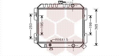 Van Wezel 13002141 - Radiators, Motora dzesēšanas sistēma autodraugiem.lv