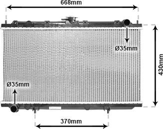 Van Wezel 13002179 - Radiators, Motora dzesēšanas sistēma autodraugiem.lv