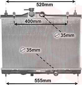 Van Wezel 13002338 - Radiators, Motora dzesēšanas sistēma autodraugiem.lv