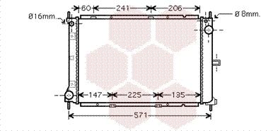 Van Wezel 13002249 - Radiators, Motora dzesēšanas sistēma autodraugiem.lv